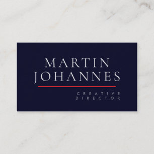 Luxury Thick Elegant Professional Black Blue Plain Business Card
