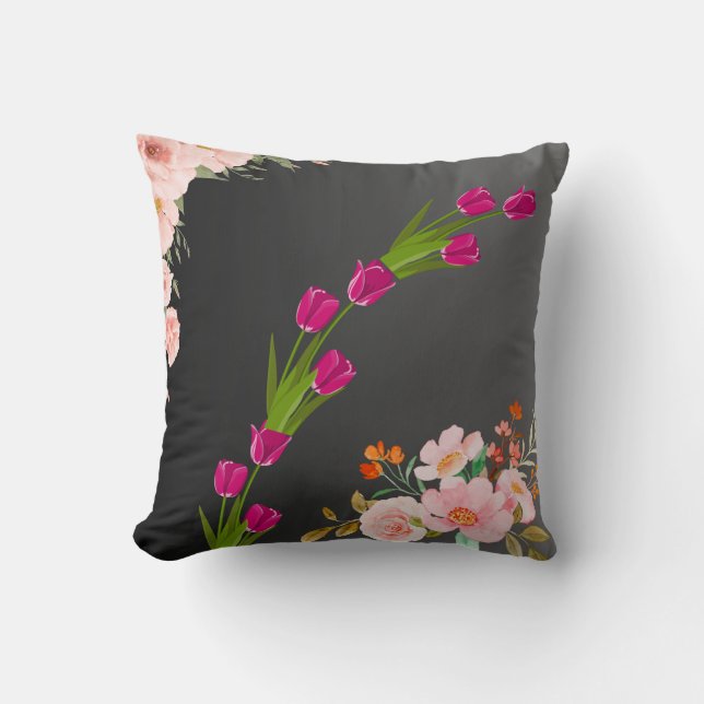 Luxury throw pillow, Decorative bed pillow,  Cushion (Front)