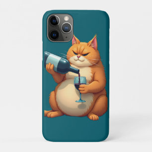Luxury Tipsy Cat Modern Art Illustration Case-Mate iPhone Case