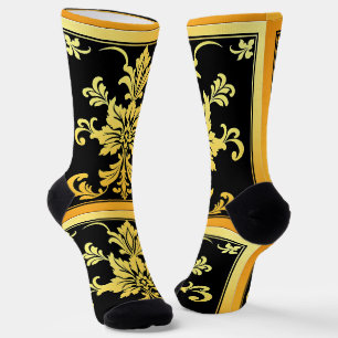 Luxury Trendy Elegant Floral Collection Socks