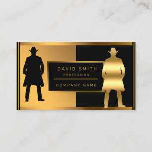 Luxury Trendy Fashion Add Your Text For-Him Business Card