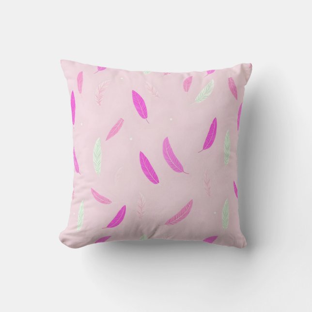 Luxury Trendy Feathers Boho Collection Cushion (Front)