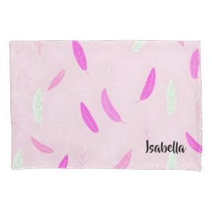 Luxury Trendy Feathers Boho Collection Pillowcase