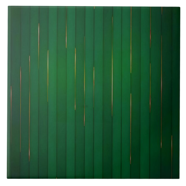 Luxury Trendy Green Gold Linen Texture Collection Tile (Front)