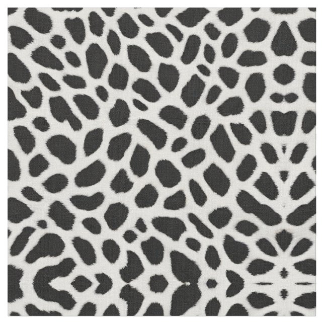 Luxury Trendy White Leopard Elegant Collection Fabric (Close Up)