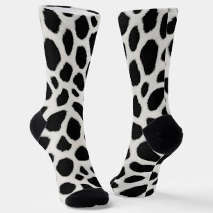 Luxury Trendy White Leopard Elegant Collection Socks