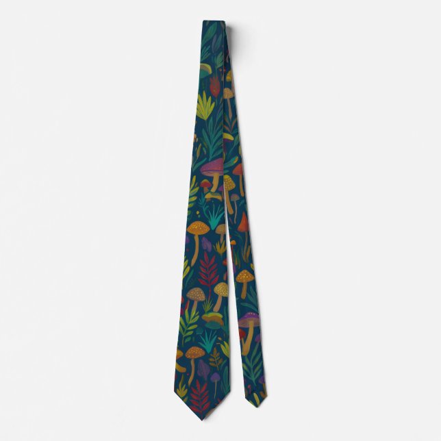 Luxury Tropical Botanical Tie (Front)