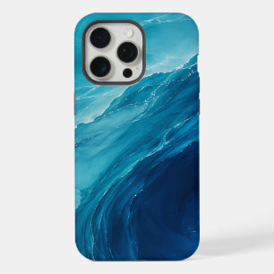 Luxury Turquoise Ocean Flow iPhone 15 Pro Max Case