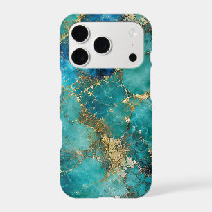 Luxury Turquoise Stone with Elegant Gold Veins