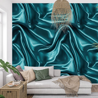 Luxury Turquoise Velvet Texture  Wallpaper
