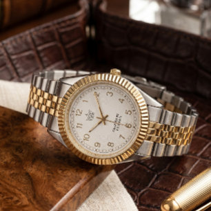 Luxury Two-Tone Fusion Crown Watch - Elegant