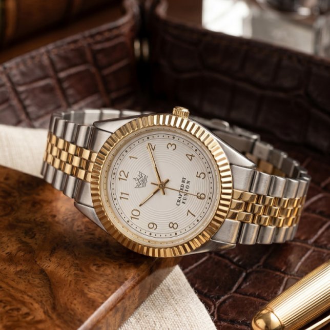 Luxury Two-Tone Fusion Crown Watch - Elegant (Creator Uploaded)