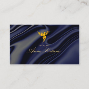 Luxury Upscale Tattoo Artist Elegant appointment Business Card