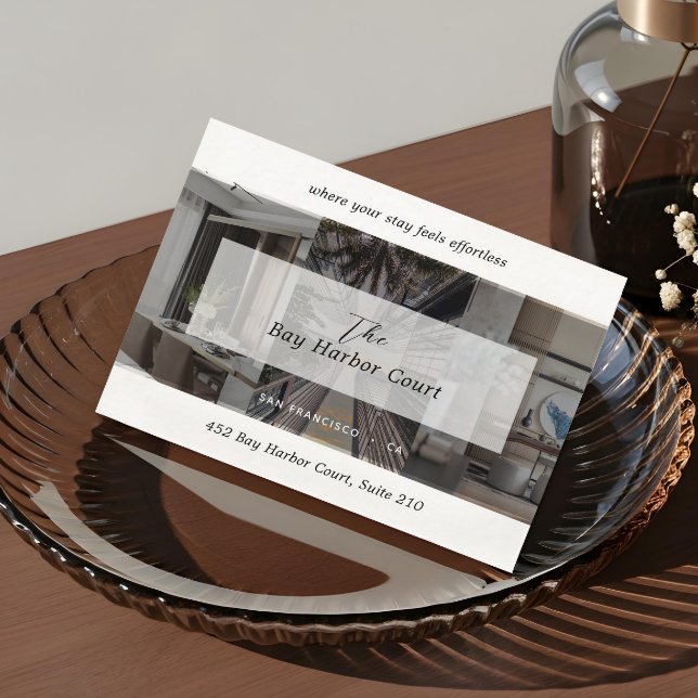 Luxury Vacation Rental Property Host Manager Photo Calling Card (Luxury Vacation Rental Property Host Manager Photo Calling Card1)