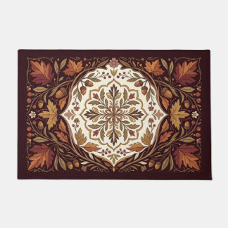 Luxury Vintage Autumn Botanical Ornamental Doormat