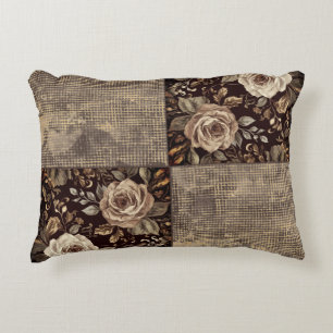 Luxury, Vintage,Beautiful Roses are Blooming  Decorative Cushion
