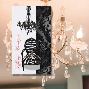 Luxury Vintage Chandelier Boutique Business Cards