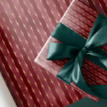 Luxury Vintage Dark red gold stripes Wrapping Paper<br><div class="desc">Luxury Vintage Dark red gold stripes 
A classy idea for your gothic  vintage Christmas!!</div>