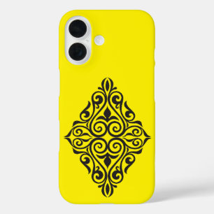 Luxury Vintage Floral Frame Decorative Art iPhone 16 Case