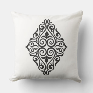 Luxury Vintage Floral Frame Decorative Art Cushion