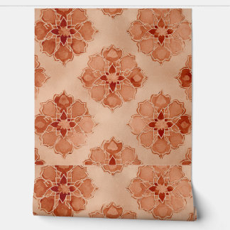 Luxury Vintage Oriental Islamic Geometric Sand Wallpaper