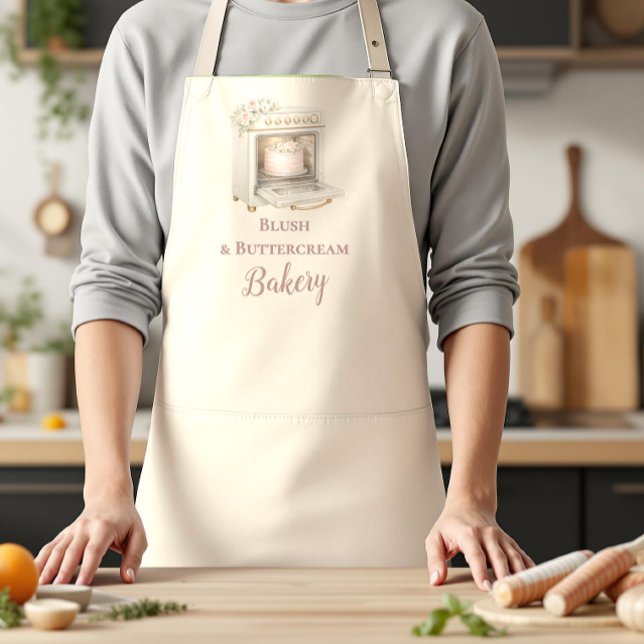 Luxury Vintage Patisserie Bakery Business Apron (Creator Uploaded)