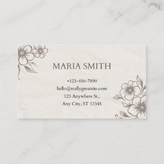 Luxury Wedding Agent Business Card