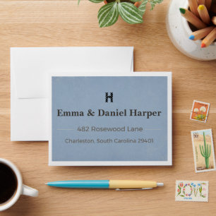 Luxury Wedding Envelope Custom Return Address Envelope