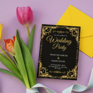 Luxury Wedding-Gifte Invitation 