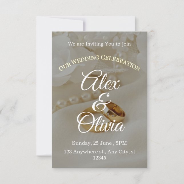 Luxury Wedding Invitation  (Front)