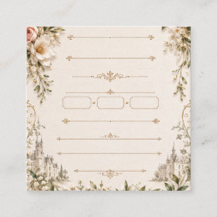 Luxury Wedding Invitation in Vintage Botanical