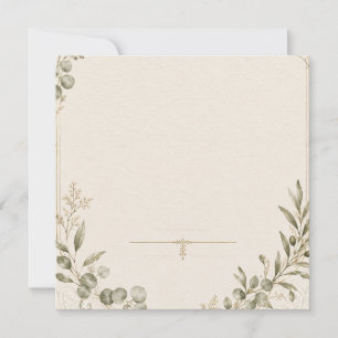 Luxury Wedding Invitation – Minimalist Ivory style
