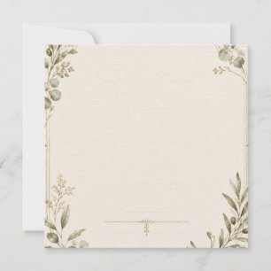 Luxury Wedding Invitation – Minimalist Ivory style