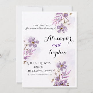 Luxury Wedding Invitation Template | Elegant Gold