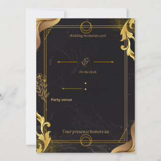 luxury wedding invite