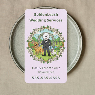 luxury wedding pet services Pet Wedding Sitter Business Card