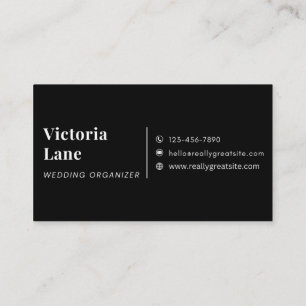 Luxury Wedding Planner Business Card