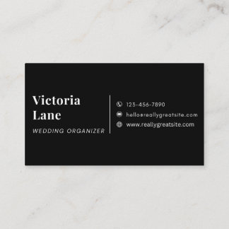 Luxury Wedding Planner Business Card
