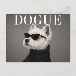 Luxury Westie Terrier Dog Portrait Postcard