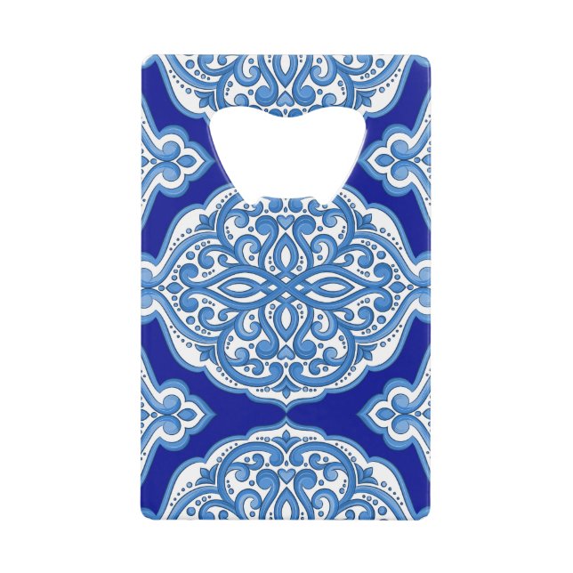 Luxury white-blue, Turkish ornament. (Front)