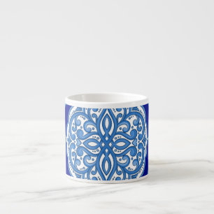 Luxury white-blue, Turkish ornament. Espresso Cup