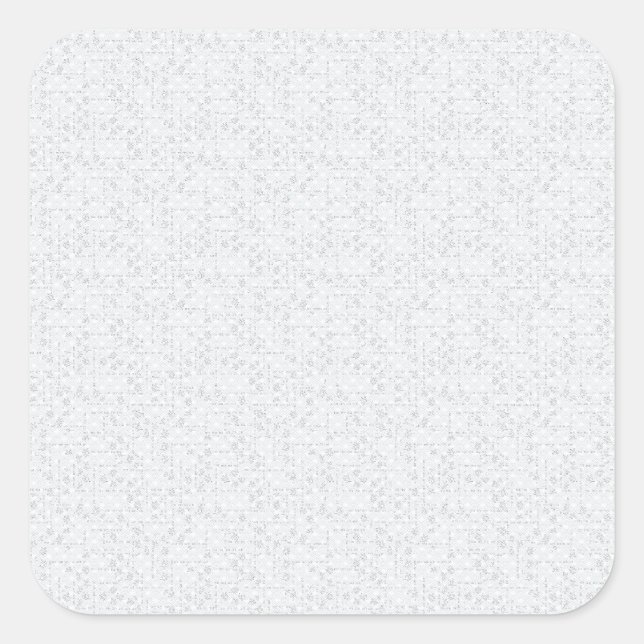 Luxury White Lace Wedding Favour Sticker (Front)