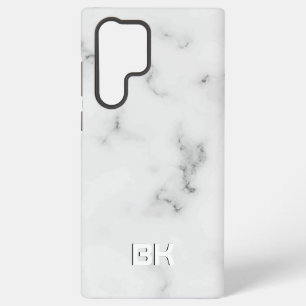 Luxury white marble texture samsung galaxy case