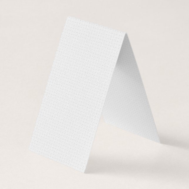 Luxury White Monogram File Folder Set Business Card (Back)