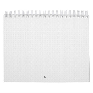 Luxury White Monogram File Folder Set Calendar