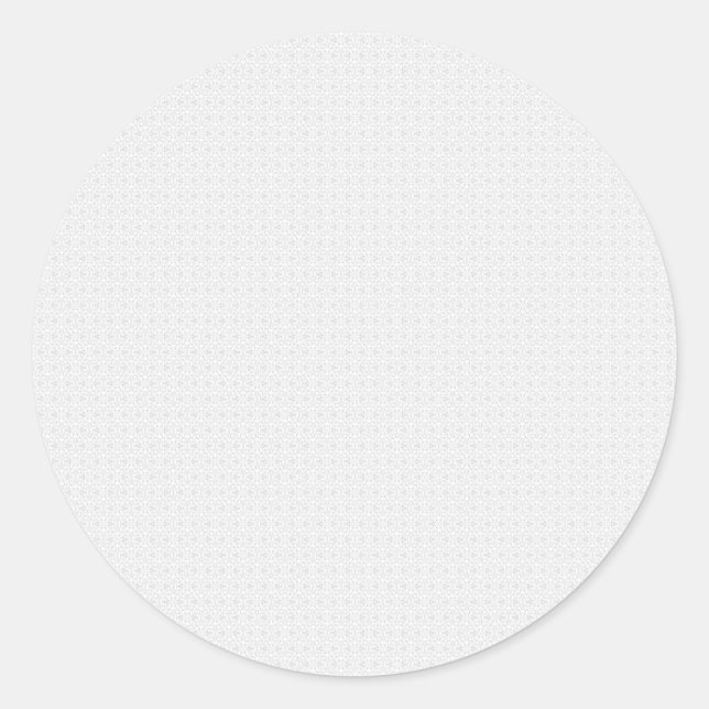 Luxury White Monogram File Folder Set Classic Round Sticker (Front)
