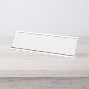 Luxury White Monogram File Folder Set Desk Name Plate