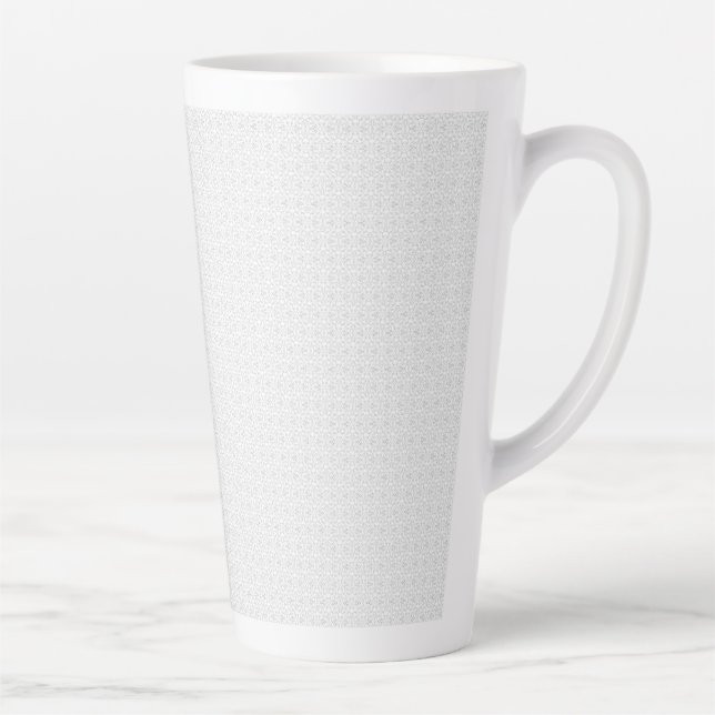 Luxury White Monogram File Folder Set Latte Mug (Right)