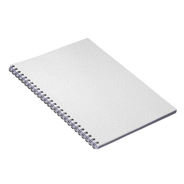 Luxury White Monogram File Folder Set Notebook (Right Side)
