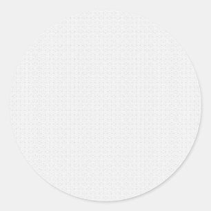 Luxury White Monogram Round Sticker